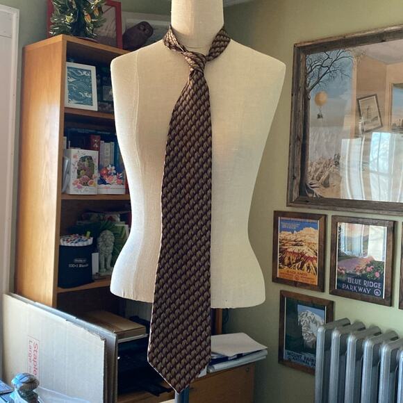 LOUIS ROTH 100% silk tie - Picture 1 of 4